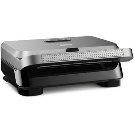 Мульти-гриль De'Longhi MultiGrill Easy / 800 Вт / плита для сэндвичей / 25 х 27,5 х 10,5 см / серебристый 