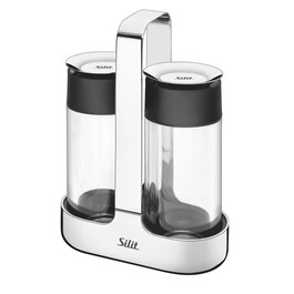 Дозатор для масла / уксуса с подставкой, набор 3 предмета Cylindro Silit