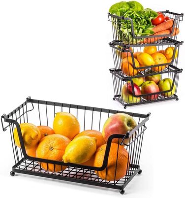 Металлическая корзина для овощей и фруктов 31 x 17,5 x 15,5 см Vilde