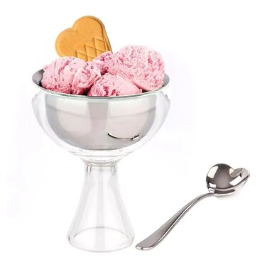 Набор аксессуаров для мороженого розовый Big Love Alessi