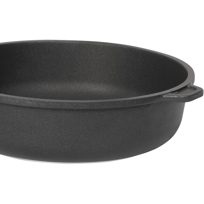 Сковорода для тушения с крышкой 32 см, черная SKK