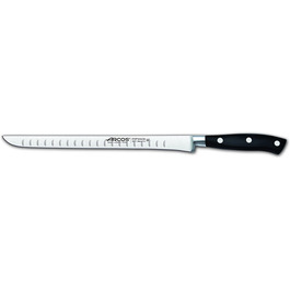 Нож Arco серии 231000 для резки ветчин Riviera Лезвие ножа из нержавеющей стали, кованой нитрумом, 250 мм - ручка из полиоксиметилена (POM) Чернй цвет