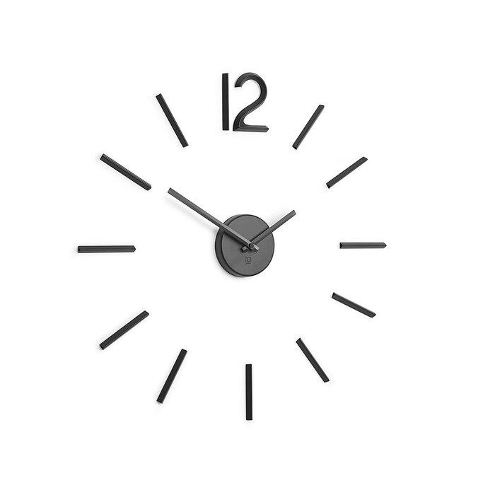 Настенные часы Ø 100 см черные Blink Wall Clock Umbra