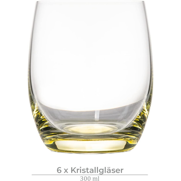 Набор стаканов для виски 6 предметов Rainbow Konsimo