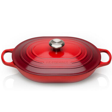 Жаровня овальная 31 см Oblong Cerise Le Creuset