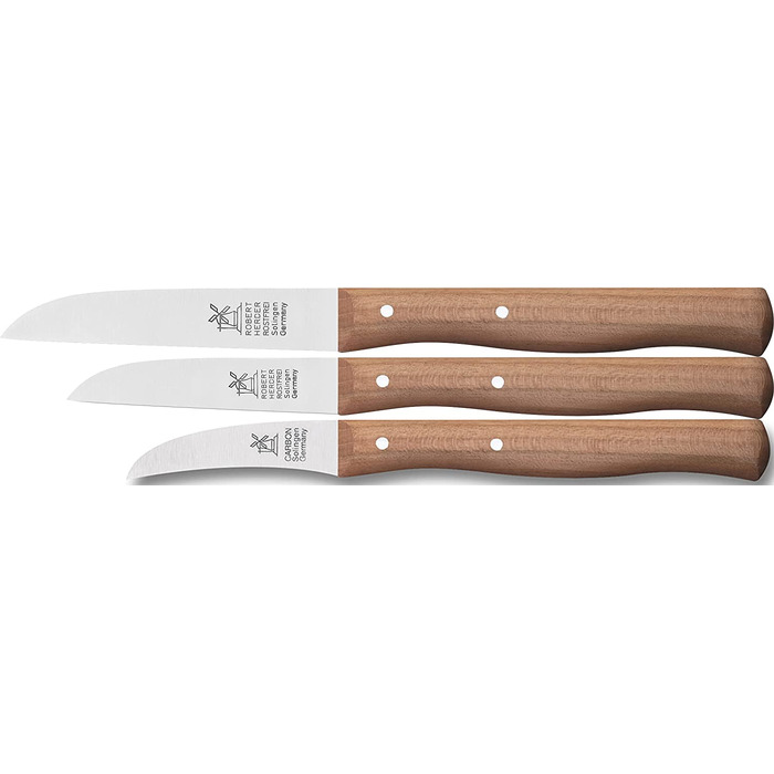Набор 3 ножей Windmill Knife из нержавеющей стали, рукоять из вишни