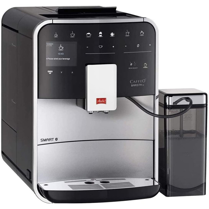 Кофемашина на 2 чашки со вспенивателем молока Caffeo Barista TS Smart F850-101 Melitta