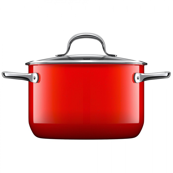 Кастрюля, глубокая 20 см 7062) 0229 (21 Colours Red Россия Passion Kitchen-Profi | Silit