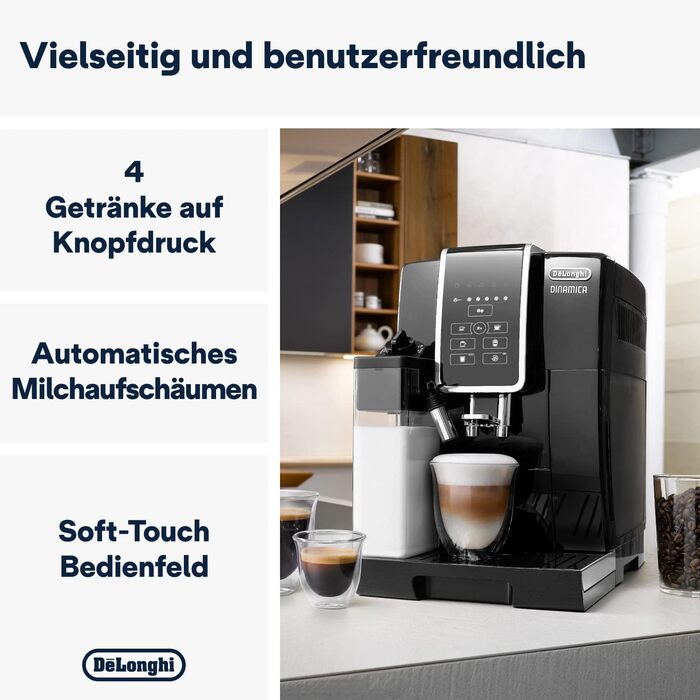 Delonghi автоматическая кофемашина 350.50 черный. Dinamica Delonghi кофемашина ECAM350.50.B. Кофемашина de'Longhi dinamica ECAM350.50. Кофемашина автоматическая Delonghi dinamica ECAM350.50.B. Delonghi 350.50.