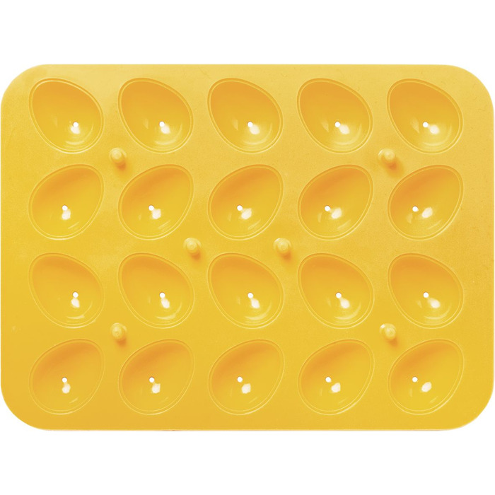 Форма для выпечки в виде пасхальных яиц, 24,5 x 17,5 x 4,5 см, желтая, RBV Birkmann