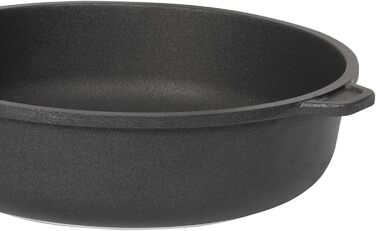 Сковорода для тушения с крышкой 32 см, черная SKK