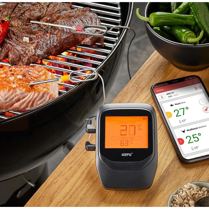 Термометр для мяса с Bluetooth 8 х 11,5 см Control+ Gefu