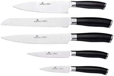 Набор ножей с подставкой 6 предметов Deco Black Gerlach