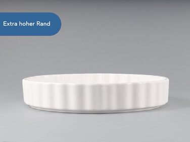 Круглая форма для торта 28 х 4 см, белая Hanseküche