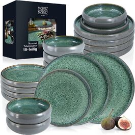 Набор керамической посуды Moritz & Moritz SOLID из 18 предметов на 6 персон 