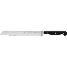 Всококачественнй хлебнй нож WMF Plus с двойнм лезвием 31,5 см, булочнй нож немецкого производства, качественная огранка, ручка XL, хлебнй нож волнистой огранки, лезвие 20 см одиночное