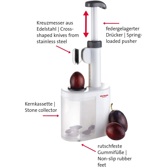 Прибор для удаления косточек из сливы Prunus Westmark