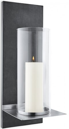 Светильник настенный со свечой серый 52 x 21 x 19 см Finca Blomus