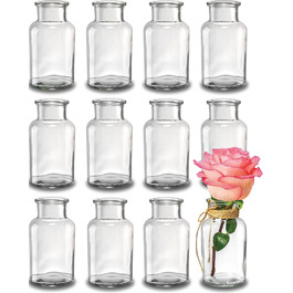 Набор маленьких стеклянных ваз 12,5 см, 12 предметов Praknu