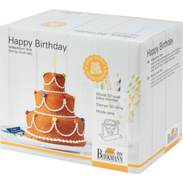 Форма для выпечки, 10,5 x 20 x 17 см, Happy Birthday RBV Birkmann
