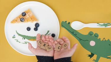 Набор детской столовой посуды, 5 предметов, Крокодил ASA-Selection