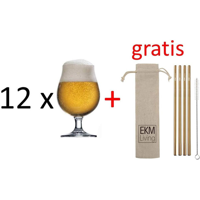 Набор бокалов для пива 400 мл 12 предметов Lausitz Stölzle