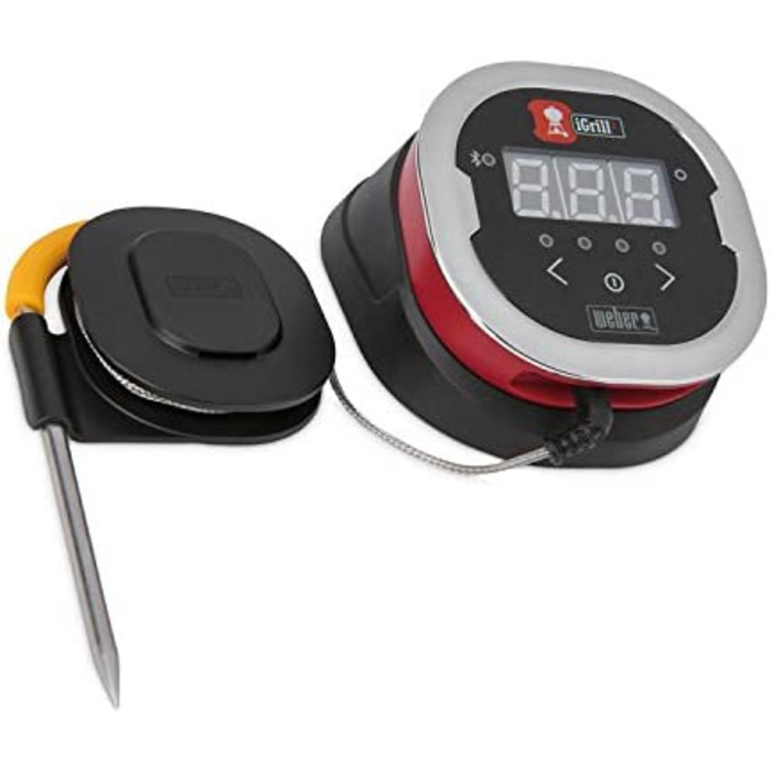 Термометр для мяса Weber 7221 iGrill 2 Bluetooth, держатель iGrill, черный