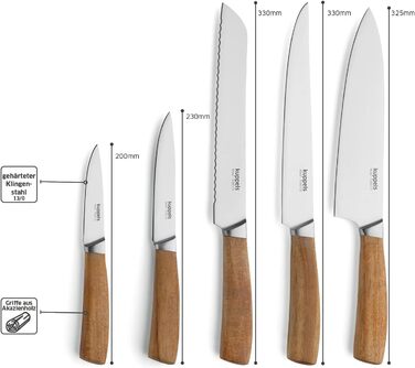 Набор ножей 5 предметов Kuppels