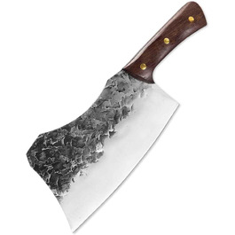 Тесак Мясницкий нож Профессиональнй острй кухоннй нож ручной ковки для мяса, рб и овощей. А также мясорубка и мясорубка для любителей и профессиональнх поваров