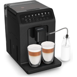 Кофемашина на 2 чашки 1450 Вт, с кофемолкой, черная Evidence ECOdesign EA897B Krups