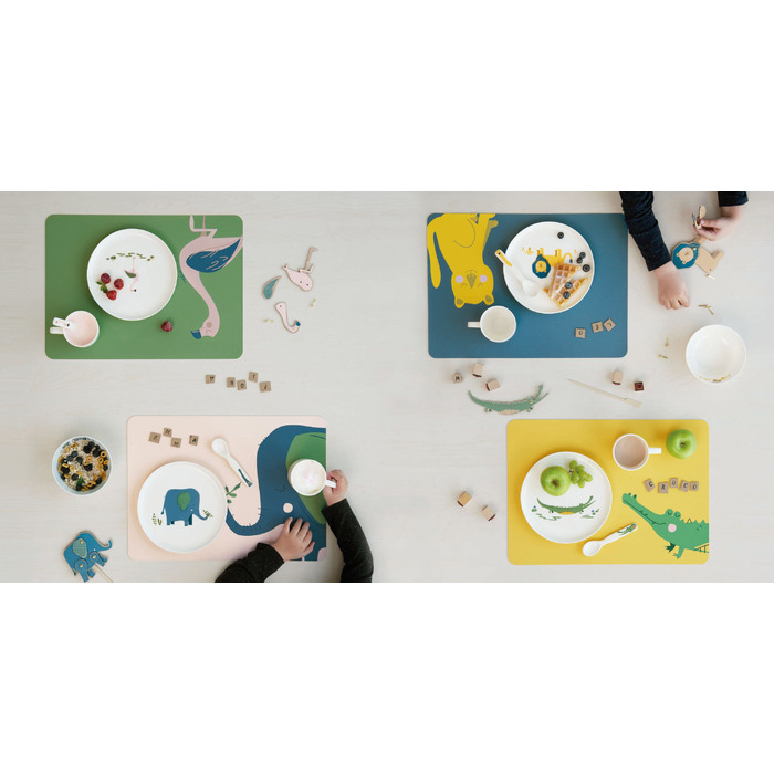 Набор детской столовой посуды, 5 предметов, Крокодил ASA-Selection