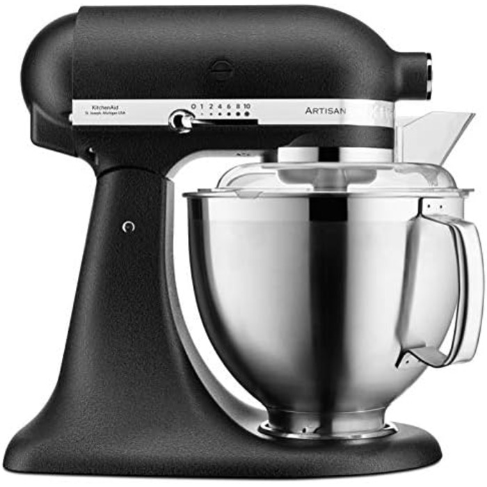 KitchenAid Кухонный комбайн 4.8 л, 300 Вт, 10 скоростей, черный Artisan 5KSM185PS KitchenAid