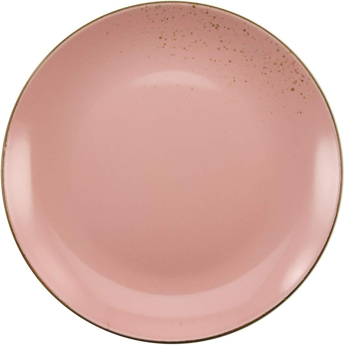 Набор тарелок из керамогранита 27 см, 6 предметов, розовый Nature Collection CreaTable