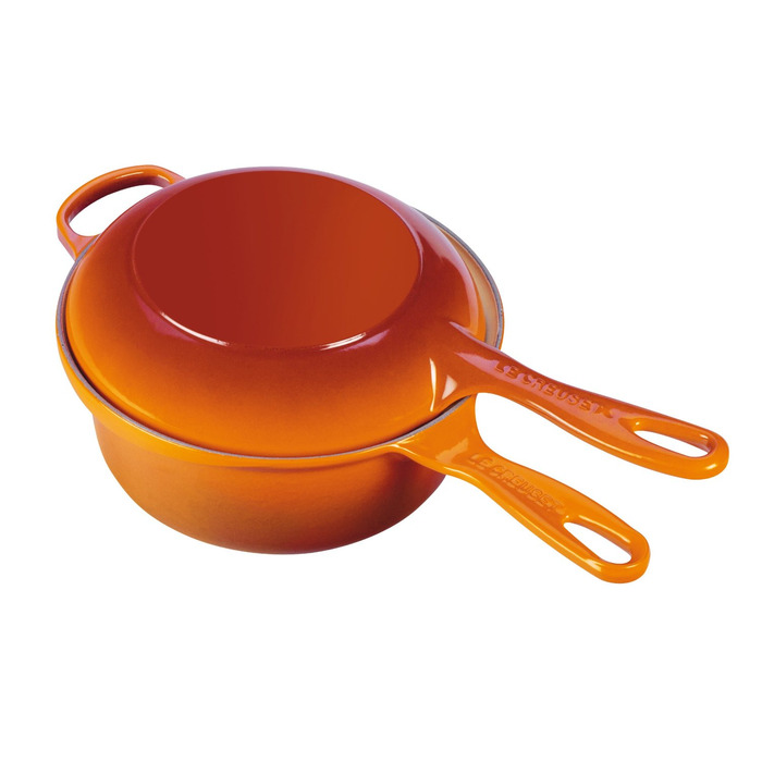 Ковш с крышкой / крышка-сковорода 22 см, оранжевый Le Creuset