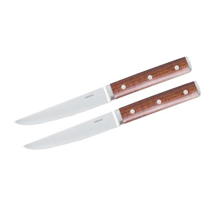 Набор ножей для стейка коричневых 2 предмета Sambonet