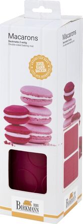 Форма для печенья Макарон двухсторонняя, 37 x 28 х 0,5 см, розовая, RBV Birkmann