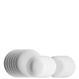 Набор тарелок 18 предметов белый Mesh Colours Rosenthal