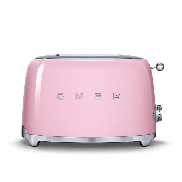 Тостер на 2 ломтика  TSF01PKEU, розовый, Smeg