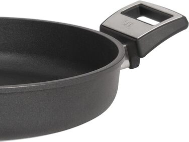 Сковорода для тушения с крышкой 32 см, чёрная SKK