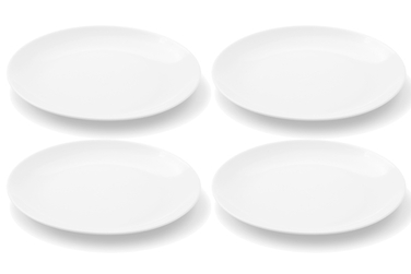 Набор тарелок для завтрака 19 см, 4 предмета, белый Chai Friesland