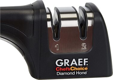Ручная алмазная точилка для ножей Graef PRONTO с алмазными дисками, черная