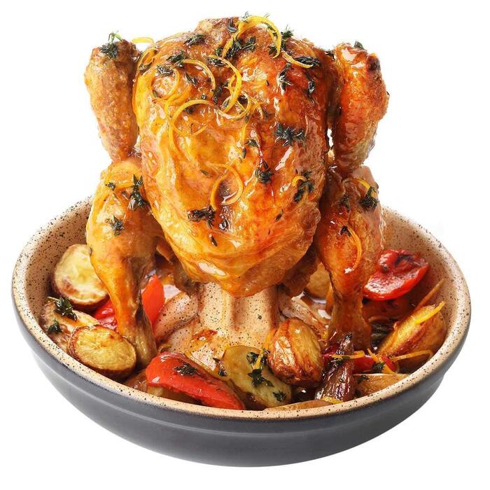 Форма для запекания курицы. Посуда для запекания курицы. Ростер для запекания курицы. Курица с овощами. Глиняная посуда для запекания курицы.