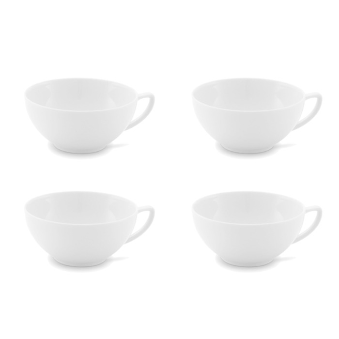 Набор чашек для чая 0,18 л, 4 предмета, белый Chai Friesland