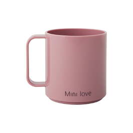 Кружка с ручкой 0,175 л розовая Mini Love Design Letters