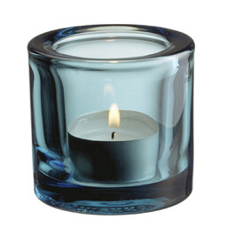 Подсвечник для чайной свечи 6,9х6 см синий Kivi Iittala