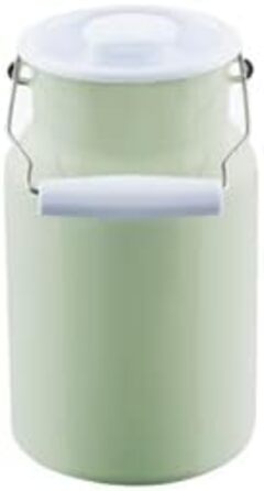 Кувшин для молока с крышкой 2 л, эмаль, нильский зеленый Riess 0311-006