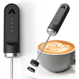 Ручной электрический вспениватель молока Subminimal NanoFoamer / USB-C / нержавеющая сталь / черный