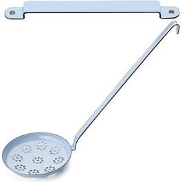 Классический противень для впечки Riess с ковшом и подставкой для ложек Набор подвеснх полос малированная посуда для подвешивания (синий)