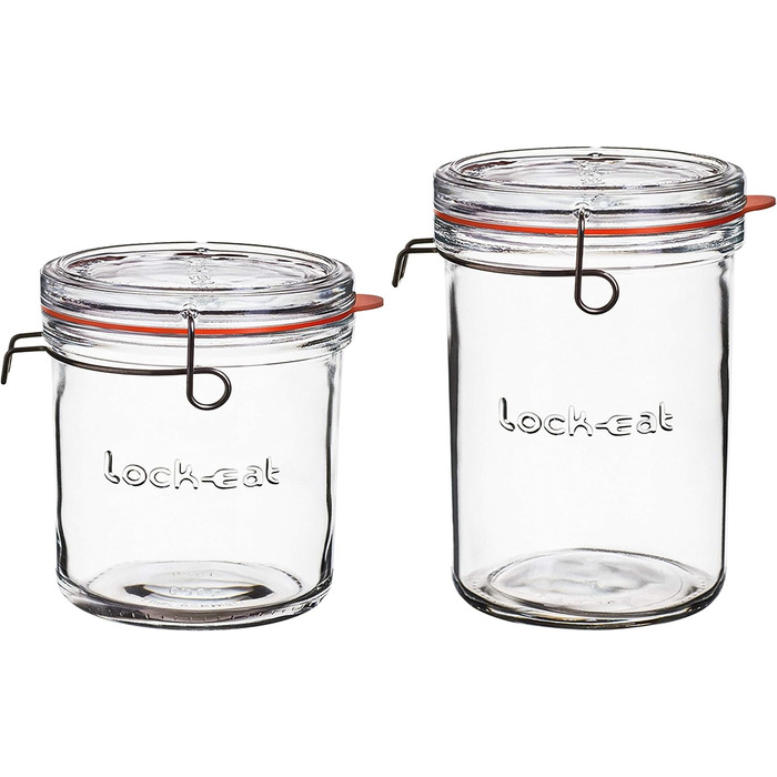 Набор банок для хранения 2 предмета Lock-Eat Luigi Bormioli