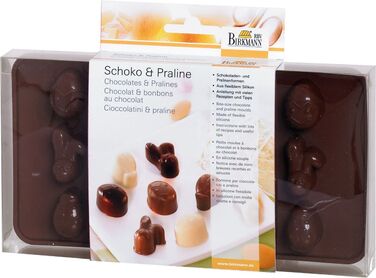 Форма для приготовления шоколадных конфет в пасхальном стиле, 15 x 21 x 2,5 см, коричневая, RBV Birkmann